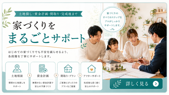 あなたの家づくりのトータルでサポートする体制が整っています。安心してローコスト系規格住宅のユメリエにご相談ください。　札幌市、札幌市近郊