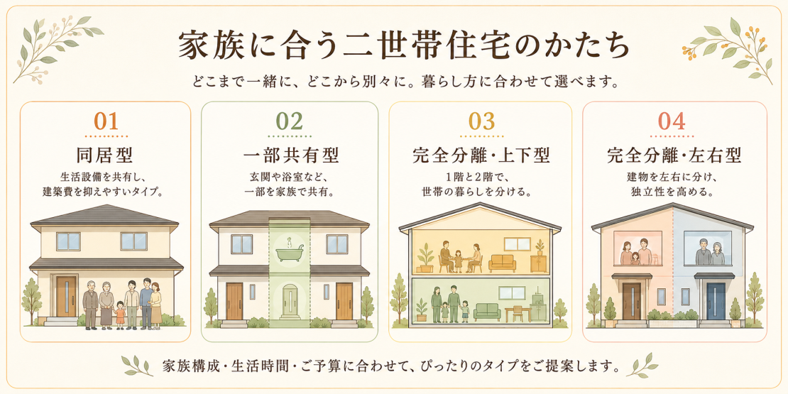 あなたにとっての住まいのカタチはどれですか？
