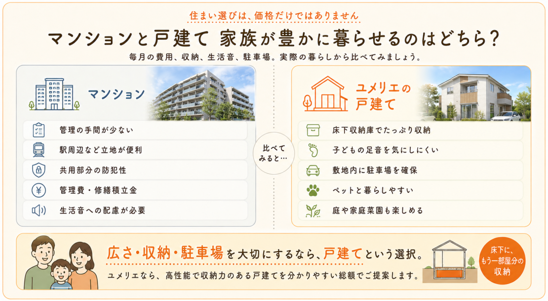 マンションと戸建てはどっちが良い？シミュレーション
