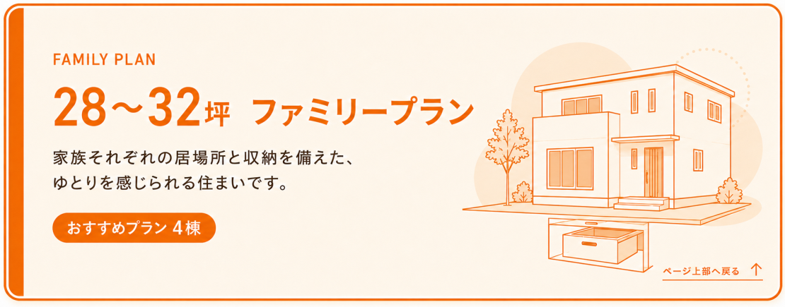 家族で暮らすゆったり目のちょうどいいサイズ